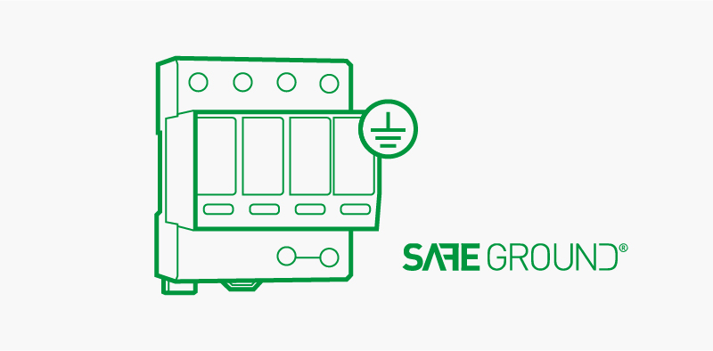 Power Line SPDs with Grounding monitor